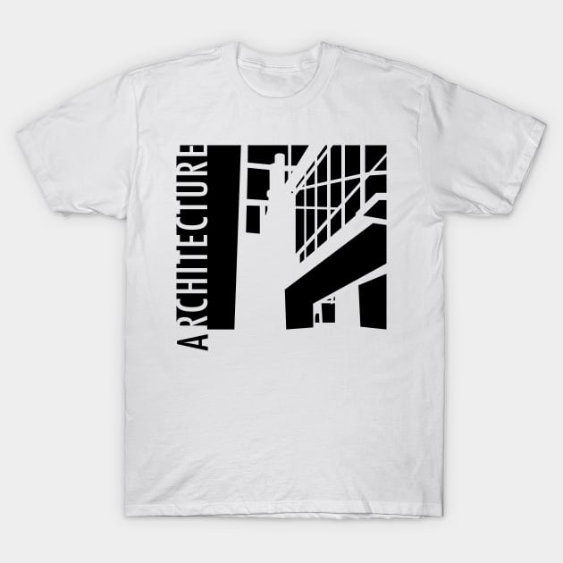 Bau Haus-Design Architecture Minimalism T-Shirt by callingtomorrow